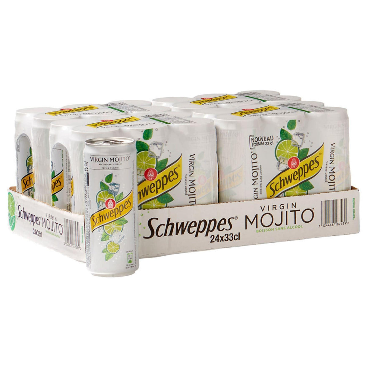 Buy Schweppes Virgin Mojito 24x330ml - Refreshing Non-Alcoholic Drink ...